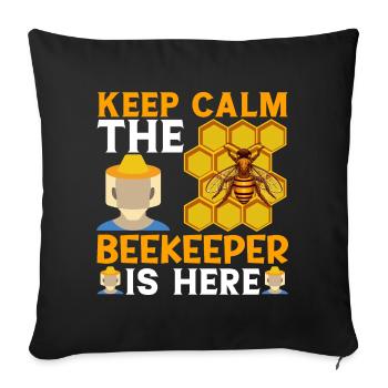 Beekeeping Beekeeping Course Beekeepers' Association Honey Bee Beekeepers - Sofa pillowcase 17,3'' x 17,3'' (45 x 45 cm) - black - Front