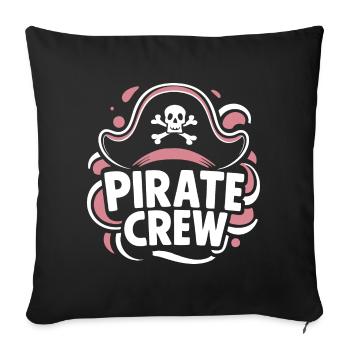 Pirate Pirate Carnaval Halloween - Housse de coussin décorative 45 x 45 cm - noir - Devant