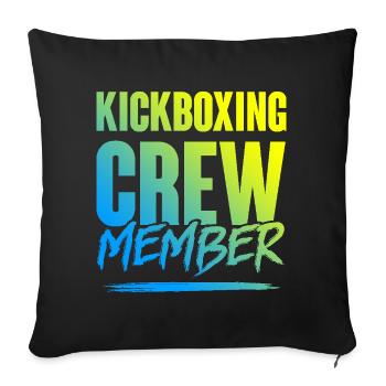 Kickboxing Crew - Sofakissenbezug 45 x 45 cm - Schwarz - Vorne