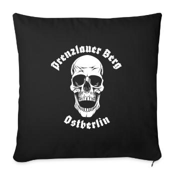 PRENZLAUER BERG OSTBERLIN - Sofakissenbezug 45 x 45 cm - Schwarz - Vorne