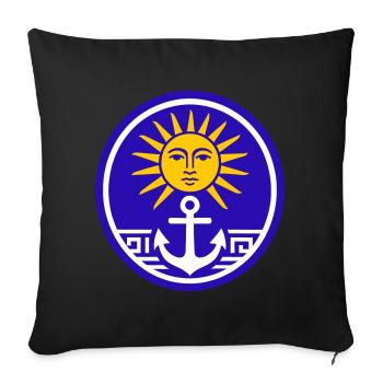Greece Sun - Sofakissenbezug 45 x 45 cm - Schwarz - Vorne