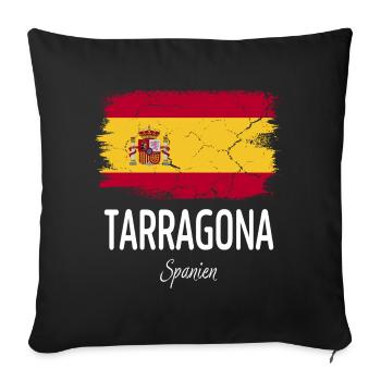 Tarragona - Sofa pillowcase 17,3'' x 17,3'' (45 x 45 cm) - black - Front