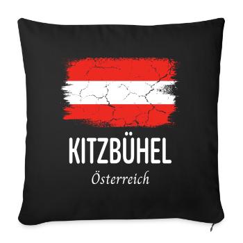Kitzbuhel - Sofa pillowcase 17,3'' x 17,3'' (45 x 45 cm) - black - Front