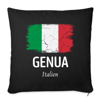 Genoa - Sofa pillowcase 17,3'' x 17,3'' (45 x 45 cm) - black - Front