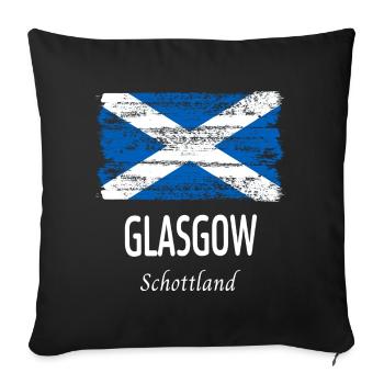 Glasgow - Sofa pillowcase 17,3'' x 17,3'' (45 x 45 cm) - black - Front