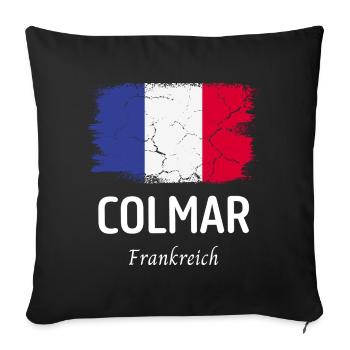 Colmar - Housse de coussin décorative 45 x 45 cm - noir - Devant