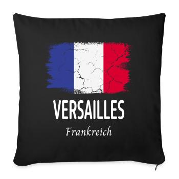 Versailles - Housse de coussin décorative 45 x 45 cm - noir - Devant
