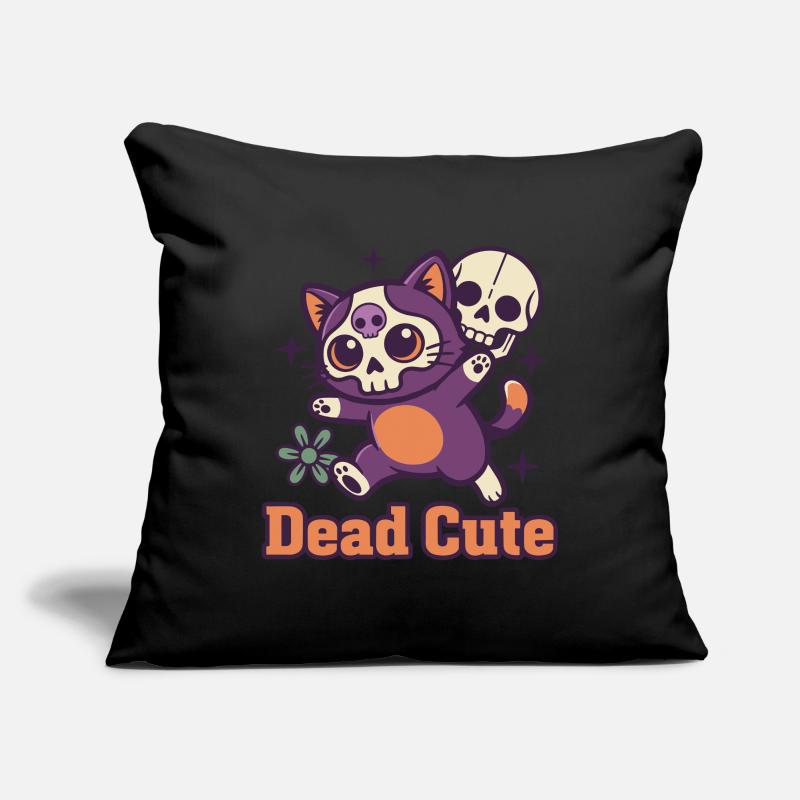 Dead Cute Cat Skeleton Sofa pillowcase 17,3'' x 17,3'' (45 x 45 cm)