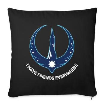 Minnesota Rebellion Loon - Sofa pillowcase 17,3'' x 17,3'' (45 x 45 cm) - black - Front