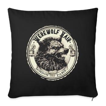 Werwolf Kopf Münzemblem - Sofakissenbezug 45 x 45 cm - Schwarz - Vorne