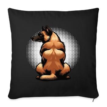 Malinois Belgian Shepherd Malinois Owner - Sofa pillowcase 17,3'' x 17,3'' (45 x 45 cm) - black - Front