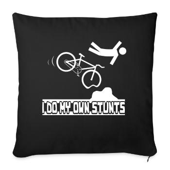 I do my own Stunts - Sofakissenbezug 45 x 45 cm - Schwarz - Vorne