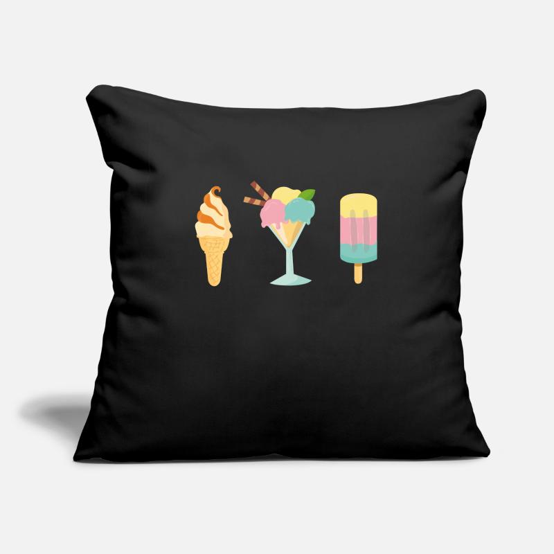 conception d'été de glace Housse de coussin décorative 45 x 45 cm