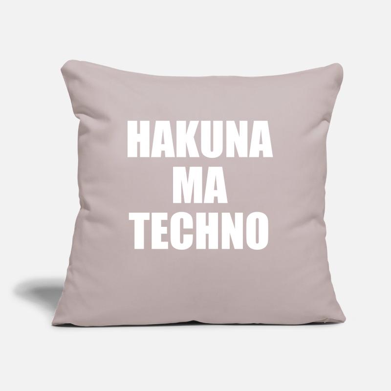 Techno Fun Hakuna ma Techno Sofakissenbezug 45 x 45 cm