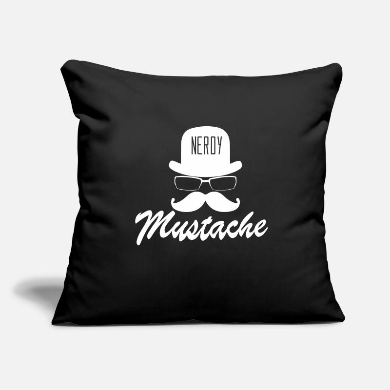 Nerdy Mustache Moustache Sofa pillowcase 17,3'' x 17,3'' (45 x 45 cm)
