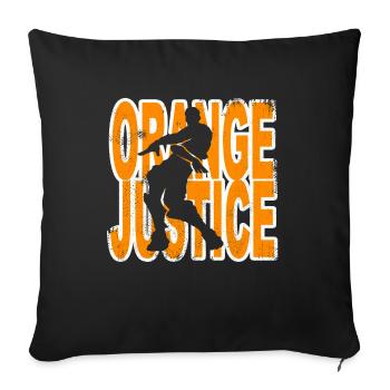 orange justice dance victory - Sofakissenbezug 45 x 45 cm - Schwarz - Vorne