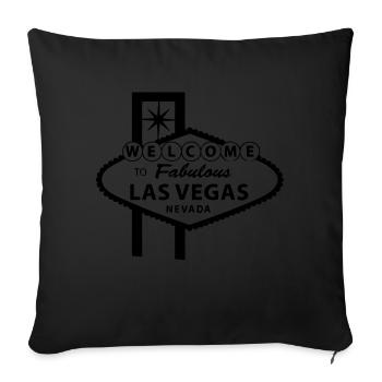 Las Vegas - Housse de coussin décorative 45 x 45 cm - noir - Devant