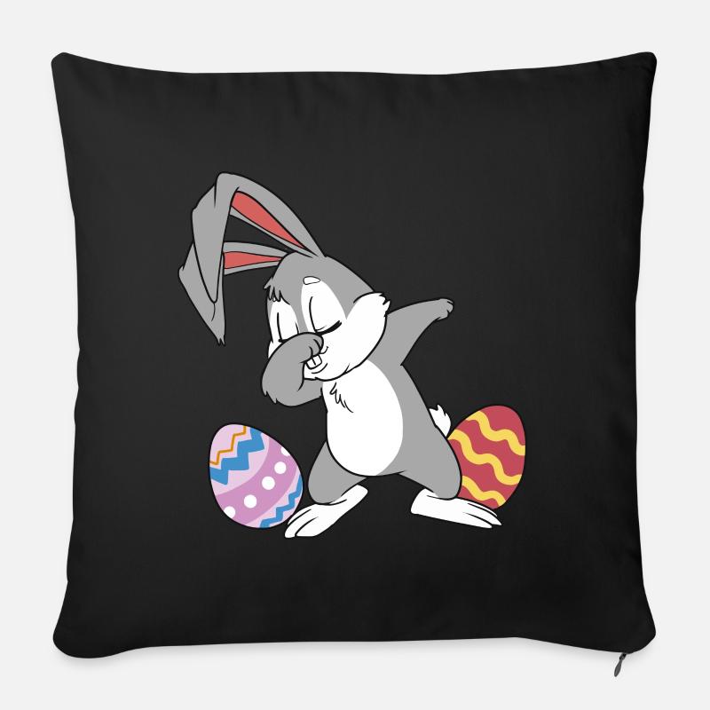 Es ist Ostern - Sofakissenbezug 45 x 45 cm - Schwarz