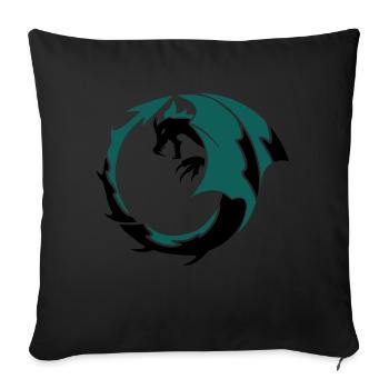dragon_002 - Sofakissenbezug 45 x 45 cm - Schwarz - Vorne