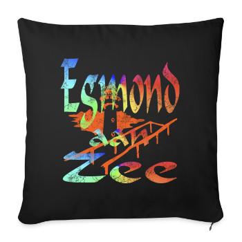 Egmond aan Zee Holland - Sofakissenbezug 45 x 45 cm - Schwarz - Vorne
