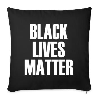 Black Lives Matter - Housse de coussin décorative 45 x 45 cm - noir - Devant