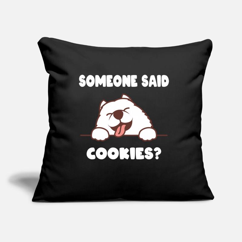 Doux chien biscuits Housse de coussin décorative 45 x 45 cm