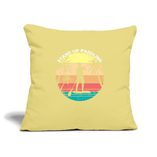 Stand Up Paddling Summer Paddle Sports SUP Gift - Sofa pillowcase 17,3'' x 17,3'' (45 x 45 cm)