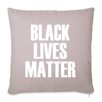 Black Lives Matter - Sofa pillowcase 17,3'' x 17,3'' (45 x 45 cm) - light taupe - Front