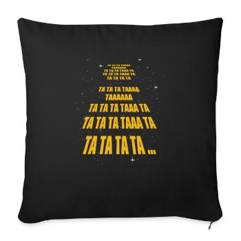 Meilleure chanson de The Galaxy Spirited Stars - Housse de coussin décorative 45 x 45 cm - noir - Devant