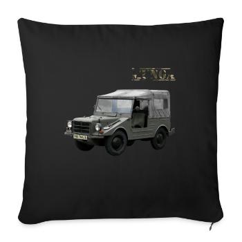 Véhicule hors route Munga Véhicule militaire - Housse de coussin décorative 45 x 45 cm - noir - Devant