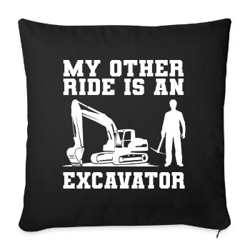 Gold Mining Gold Mine - Sofa pillowcase 17,3'' x 17,3'' (45 x 45 cm) - black - Front