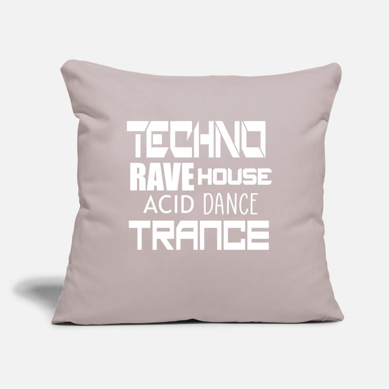 danse techno trance Housse de coussin décorative 45 x 45 cm