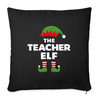 L’Elfe Enseignant - Housse de coussin décorative 45 x 45 cm - noir - Devant