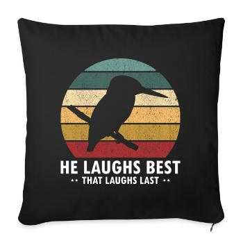 Kookaburra Design et Kookaburra Dicton - Housse de coussin décorative 45 x 45 cm - noir - Devant