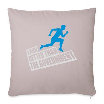 mieux fonctionner que le gouvernement - Housse de coussin décorative 45 x 45 cm - taupe clair - Devant