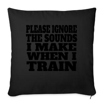 Fitness Strength Training Bodybuilder Athlete Muscle - Sofa pillowcase 17,3'' x 17,3'' (45 x 45 cm) - black - Front