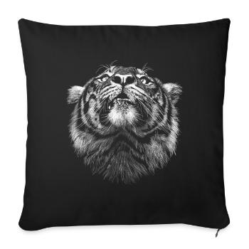 Tigre - Housse de coussin décorative 45 x 45 cm - noir - Devant