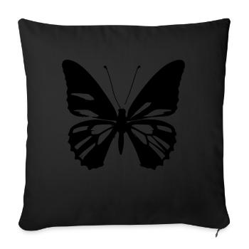 Butterfly Nature Butterflies Vector 5 - Sofa pillowcase 17,3'' x 17,3'' (45 x 45 cm) - black - Front