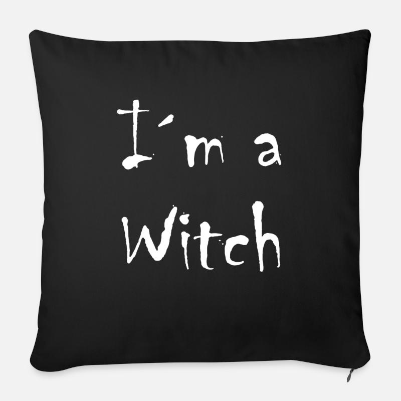 I'm a witch. - Sofakissenbezug 45 x 45 cm - Schwarz