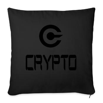 Bitcoin Trading Crypto Aktien - Sofakissenbezug 45 x 45 cm - Schwarz - Vorne