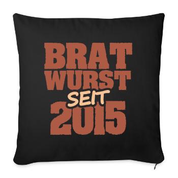 Barbecue 2015 - Sofakissenbezug 45 x 45 cm - Schwarz - Vorne