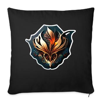 Sticker - "Spark" - Sofa pillowcase 17,3'' x 17,3'' (45 x 45 cm) - black - Front