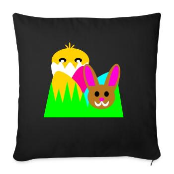 Picture for Easter - Sofa pillowcase 17,3'' x 17,3'' (45 x 45 cm) - black - Front