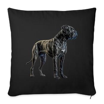 Cane Corso für einen Cane Corso Besitzer - Sofakissenbezug 45 x 45 cm - Schwarz - Vorne