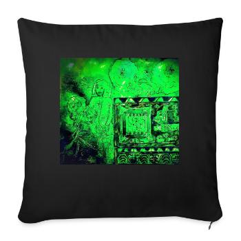 Afghan Dream - Sofa pillowcase 17,3'' x 17,3'' (45 x 45 cm) - black - Front