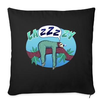 lazy sloth - Housse de coussin décorative 45 x 45 cm - noir - Devant