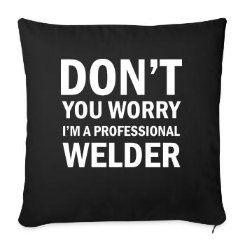 Artisan bricoleur Artisan Artisan Outil Construction - Housse de coussin décorative 45 x 45 cm - noir - Devant