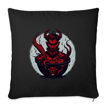 Devil Demon Halloween Hells Kitchen - Sofa pillowcase 17,3'' x 17,3'' (45 x 45 cm) - black - Front