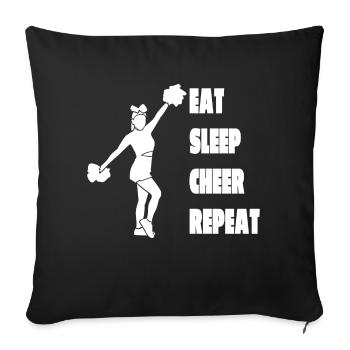 Cheerleader Girl Cheerleading Cheerleader - Sofa pillowcase 17,3'' x 17,3'' (45 x 45 cm) - black - Front