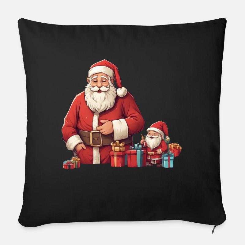 Weihnachten - Sofakissenbezug 45 x 45 cm - Schwarz